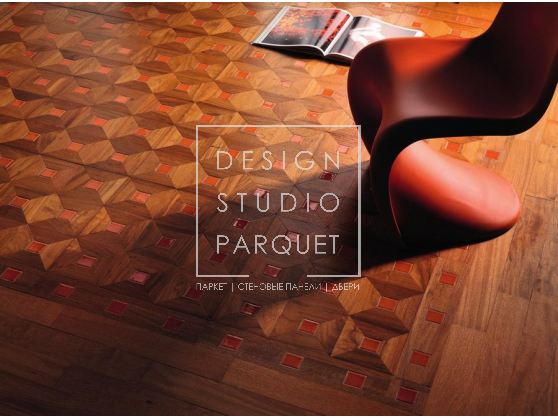 Деревянные полы Parquet In New Mosaics Collection Glamour Modern Elements Дуссия + Керамика оранжевая